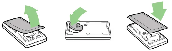 Installing or changing battery