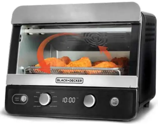 BLACK DECKER TOD6020B Crispin Bake Air Fry Toaster Oven