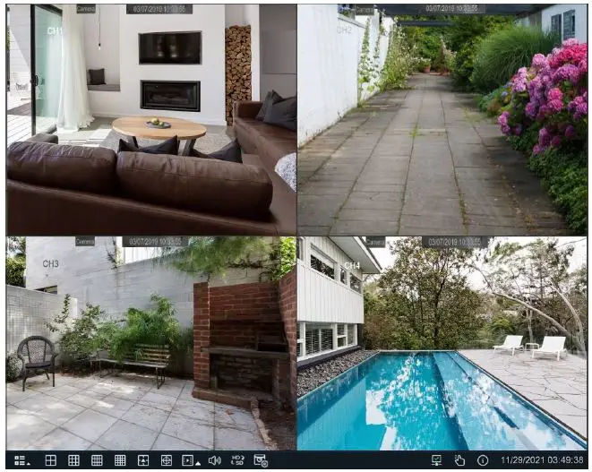 JQV5500 Concord 4 Channel NVR & 4 1080P Wireless PIR Bullet Cameras-8