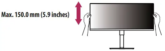 LG LED Monitor applies LCD screen backlights Owner's Stand Height
