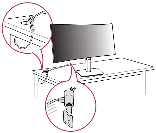 LG LED Monitor applies LCD screen backlights Owner's security system