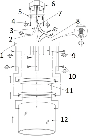 globe 65099 3-Light Flush Mount parts