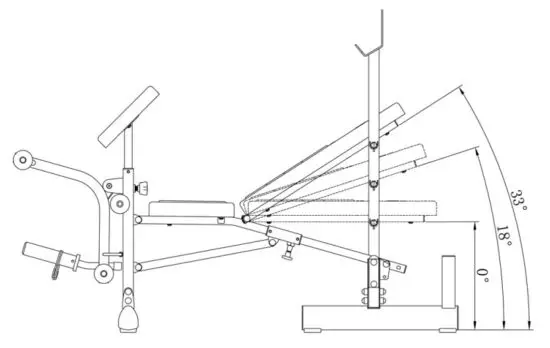 MARCY MWB-20100 Compact Bench - BACKREST