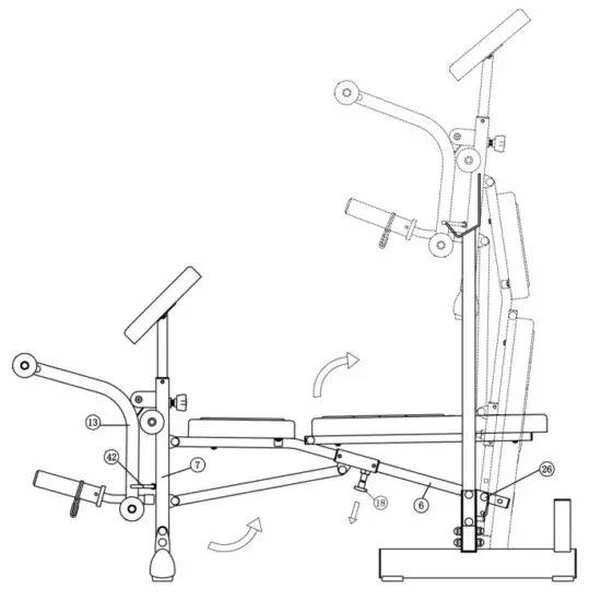 MARCY MWB-20100 Compact Bench - Bench