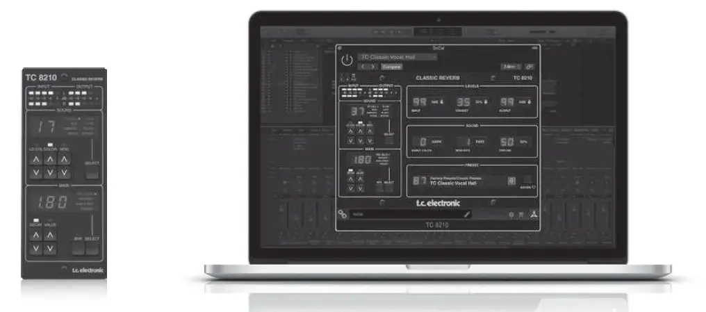 TC Electronic- TC8210- NATIVE- Classic -Mixing -Reverb -Plug-in -Dedicated -Hardware -Controller- PRODUCT
