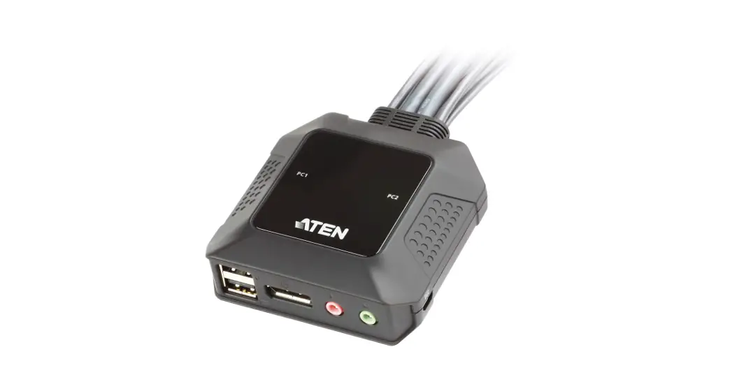 Aten 2-port Usb Displayport Cable Kvm Switch Instruction Manual