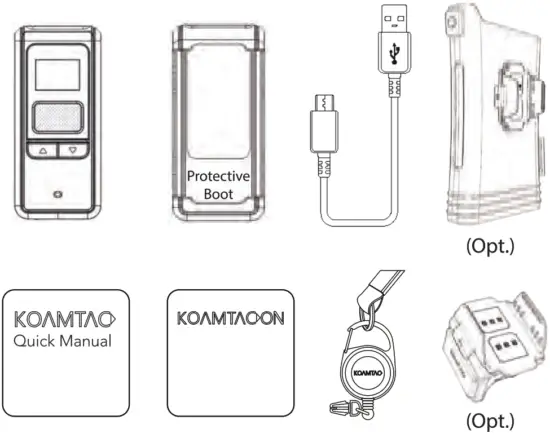 KOAMTAC KDC185 Mini Bluetooth Wearable Barcode Scanner - Fig