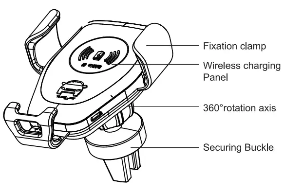 PS BROADWAY Q12 Wireless Car Charger 1