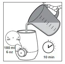 PHILIPS SCF358 Avent Fast Fast Bottle Warmer fig-39
