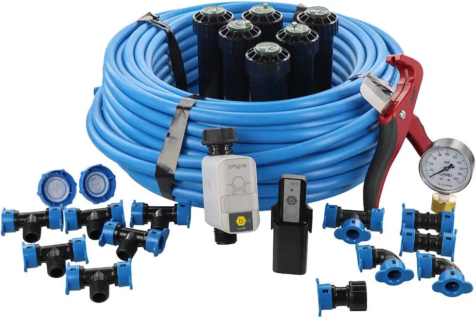 Orbit 50022 All In One Sprinkler System Kit with B Hyve Timer