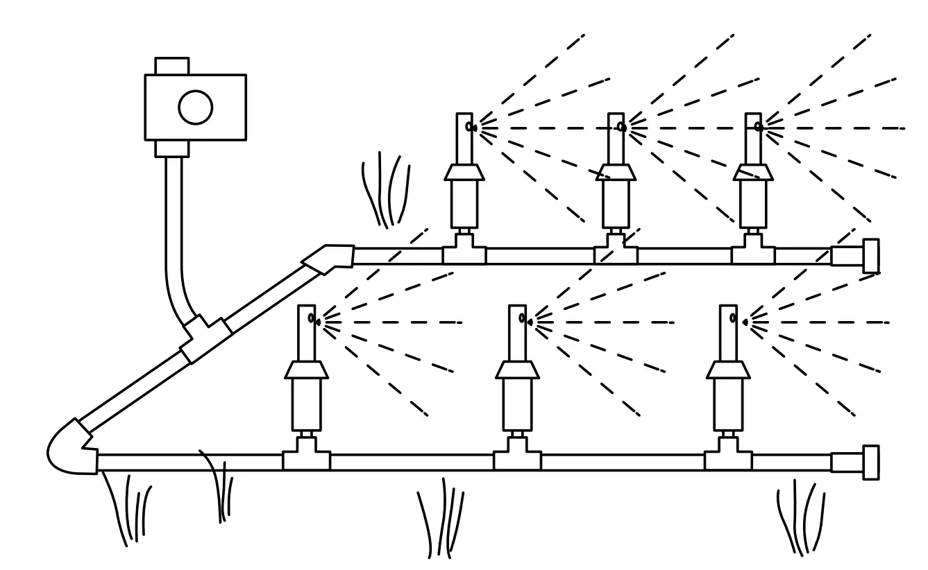 50022 All In One Sprinkler System Kit with B Hyve Timer Operation