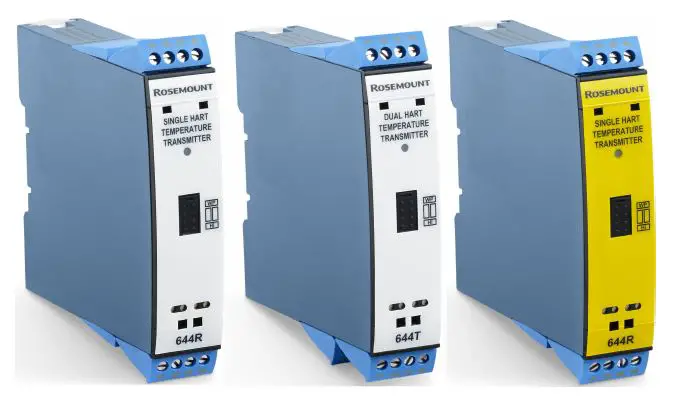 EMERSON-Rosemount-644 Rail-Mount-Temperature-Transmitter-with-RK-Option-and-HART 7-Protocol-