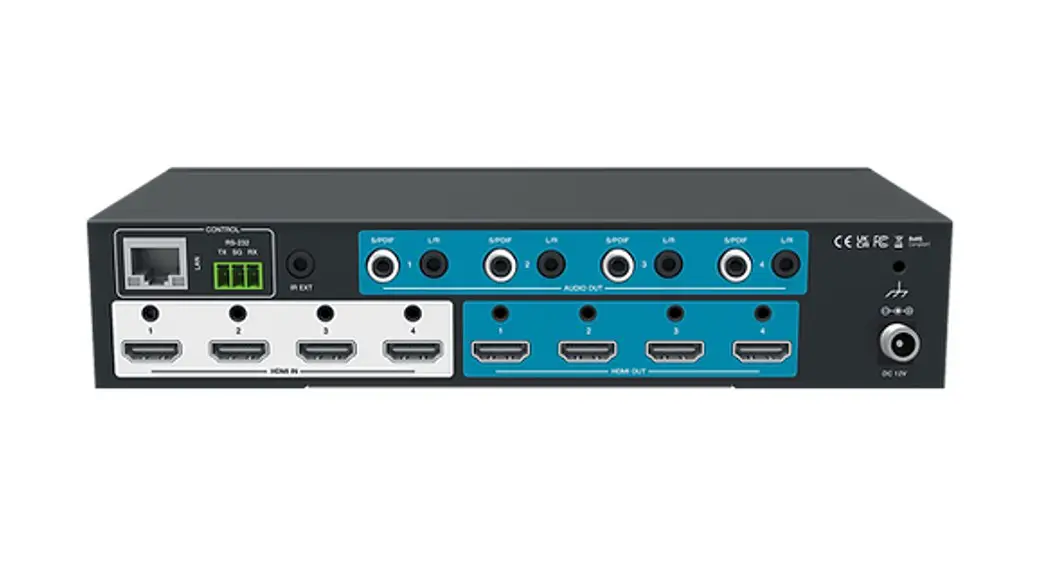 Netvio Mx-h2-0404-10 V2 4x4 Hdbaset Matrix Switch User Guide