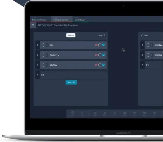 NETVIO MX H2 0404 10 V2 4x4 HDBaseT Matrix Switch - DEALER INTERFACE