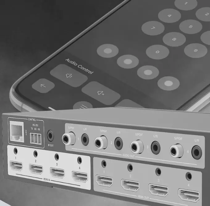 NETVIO MX H2 0404 10 V2 4x4 HDBaseT Matrix Switch - Getting started.