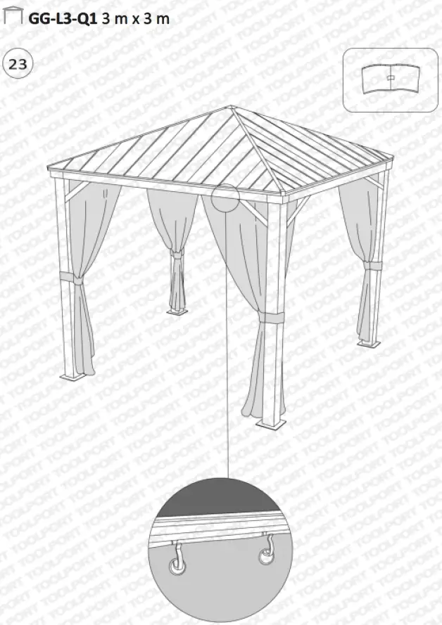 TOOLPORT-GG-L3-Q1-Gartenpavillon-Woodline-Deluxe-FIG- (24)