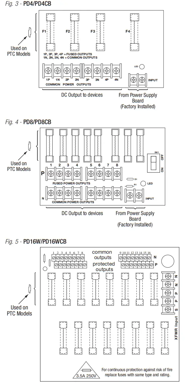 Altronix SMP10C24X Series Power Supply Chargers - fig 1