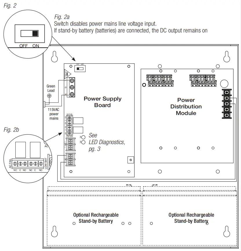 Altronix SMP10C24X Series Power Supply Chargers - fig 2