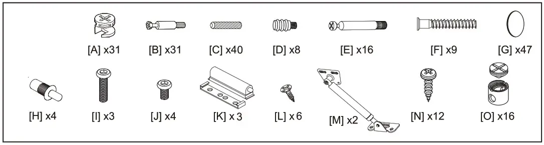 AVF 469845 Drop Door - Components