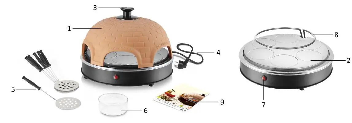 emerio PO-115984.3 Pizzarette Pizza oven fig 1