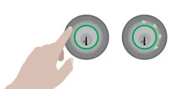 When the light ring becomes solid green