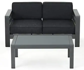 Alpulon -ZY1C0155 Black-Metal-Outdoor-Loveseat-with-Coffee-Table-PRODUCT