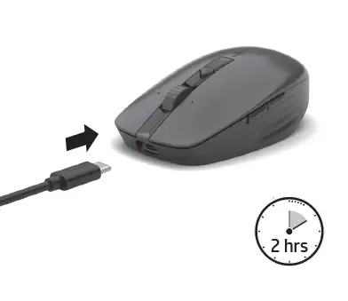 hp RX1C Wireless Dongle with Mouse 3