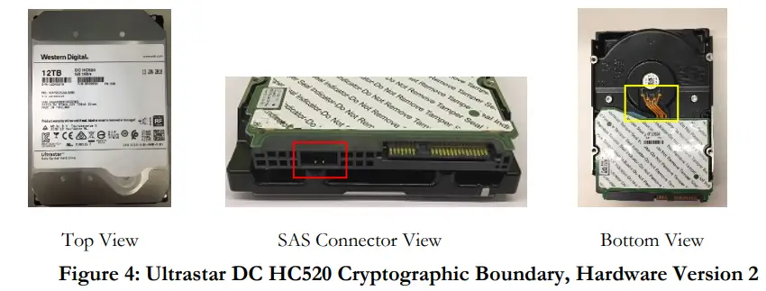 Western Digital DC HC330 Ultrastar He¹² TCG Enterprise HDD FIPS 140-2 Cryptographic Module - fig 2