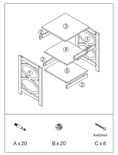 SUNRINX-MG5677WE-Nightstand-Sofa-Side-End-Accent-Table-1