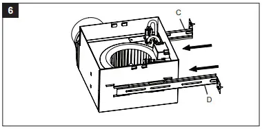 HOMEWEKS Ventilation Bath Fan 7107-03HW -12 inches to less