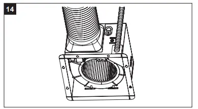 HOMEWEKS Ventilation Bath Fan 7107-03HW -Connect a 4 in.