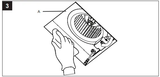 HOMEWEKS Ventilation Bath Fan 7107-03HW -Wipe the fan housing
