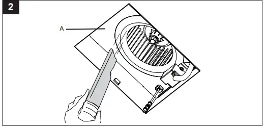 HOMEWEKS Ventilation Bath Fan 7107-03HW -dust and dir