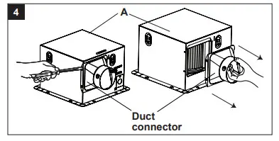 HOMEWEKS Ventilation Bath Fan 7107-03HW - fan housing