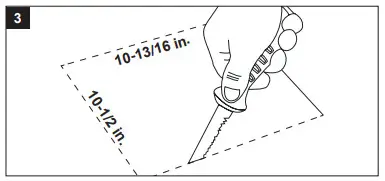 HOMEWEKS Ventilation Bath Fan 7107-03HW -opening tore