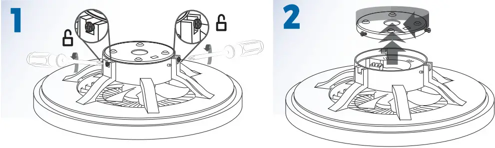 SHADA 0800611 Ceiling LED Light with Fan - Figure 2