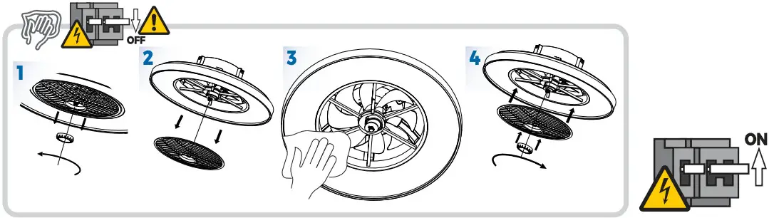 SHADA 0800611 Ceiling LED Light with Fan - Figure 5