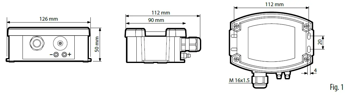 CAREL SPKD005N0 Pressure and Differential Pressure Transmitter-FIG1
