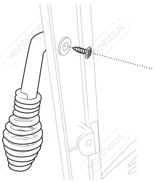 VonHaus 2500454 800W Electric Stove Heater - HANDLE