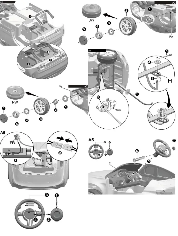 BMW X6M Battery Operated Children’s Jeep and 2.4g Remote Control-2