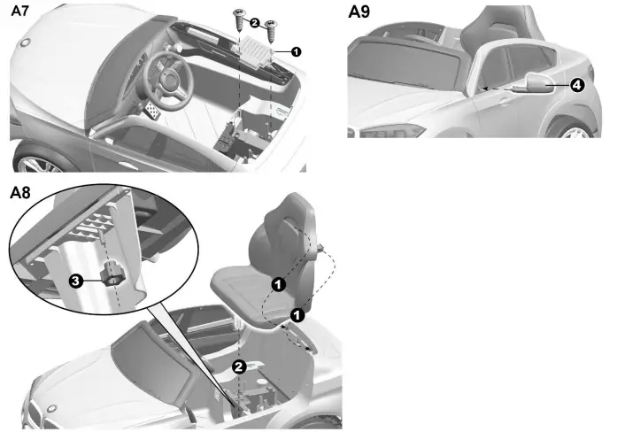 BMW X6M Battery Operated Children’s Jeep and 2.4g Remote Control-3