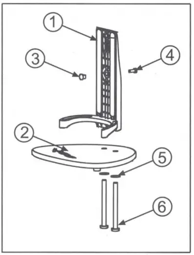GoldenEar Technology 317SAT50TS SuperSat 50 Table Stands-fig2
