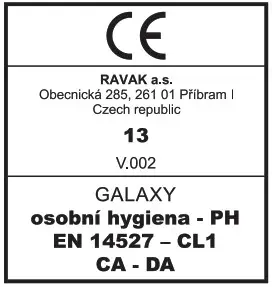 RAVAK A224401310 Galaxy EX Shower Tray - icon