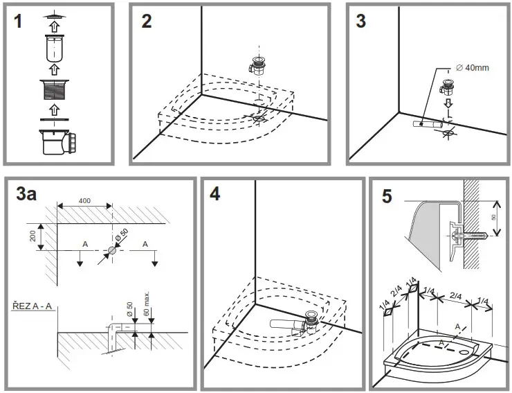 RAVAK A224401310 Galaxy EX Shower Tray - overview