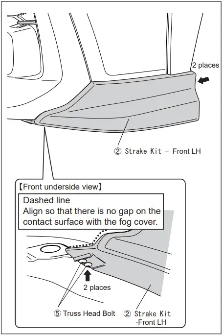 SUBARU E2410VC500 Strake Kit Front-fig12