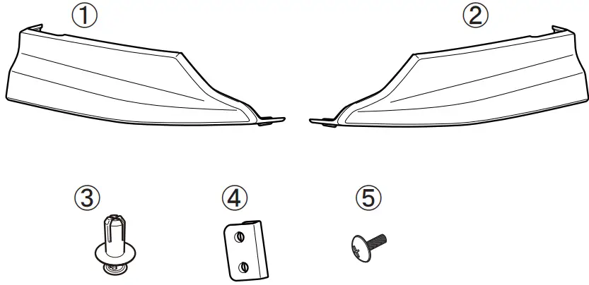 SUBARU E2410VC500 Strake Kit Front-fig2