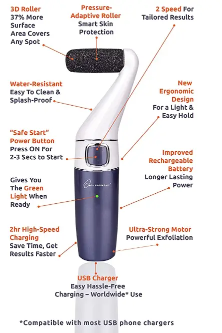 Own Harmo-y-CR1700-Electric-Foot-Callus-Remover-Fig-2