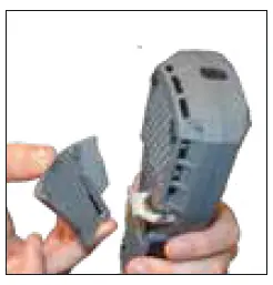 insert or change battery