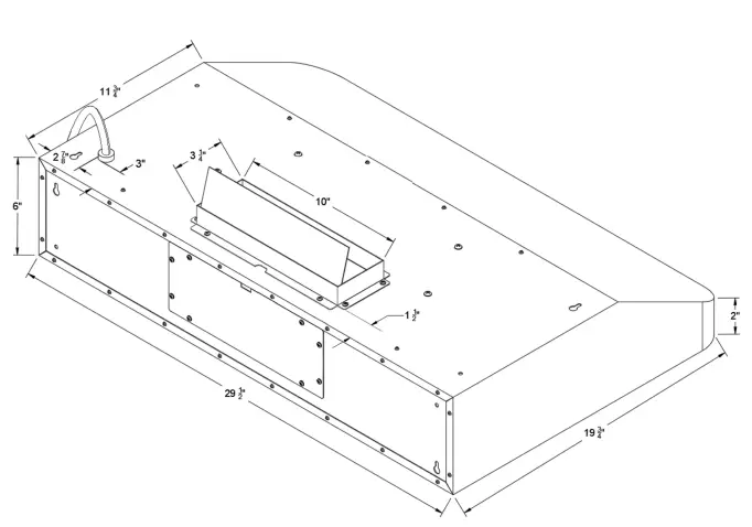 THE HOME DEPOT RH-R06-36 36 Inch 900 CFM Ducted Under Cabinet Range Hood-2