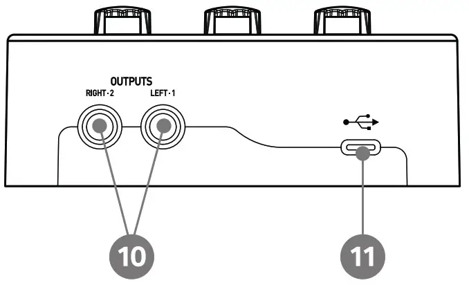 ESI Neva Uno 24 Bit 192 kHz USB C Audio Interface with Microphone Preamp - Connectors and Functions 3